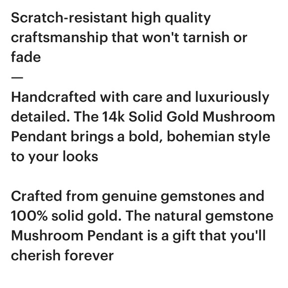 Brent Neale Look-alike Malachite Gemstone Mushroom Pendant- New with Tags - Picture 2 of 5